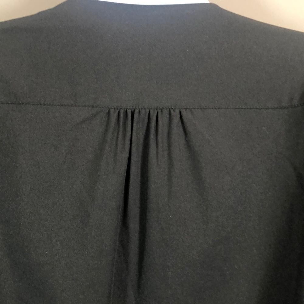 Roz & Ali Asymmetrical Zip Black Moto Lightweight Jacket/Shirt Medium - Picture 7 of 14